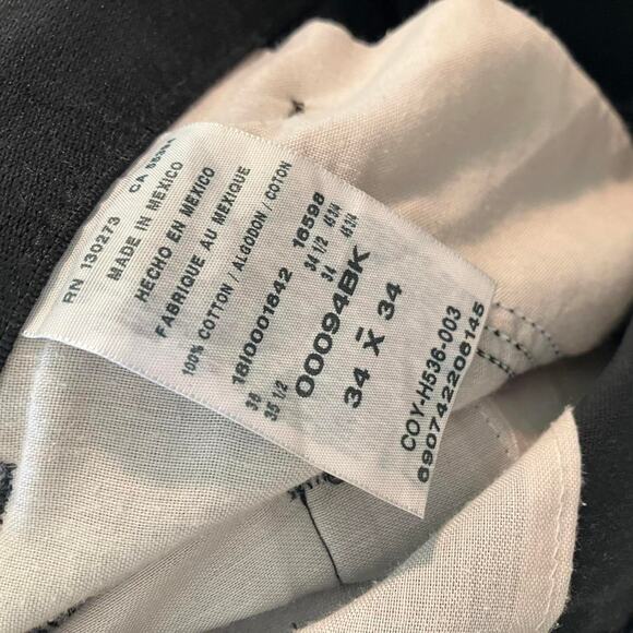 Wrangler Riata Black cotton trousers with a straight leg‎ and tapered fit - Picture 5 of 8